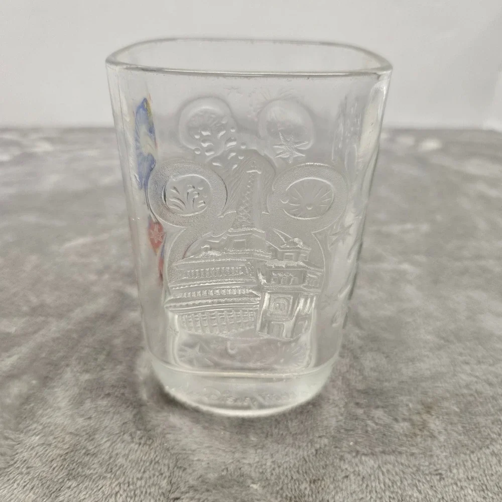 Disney World Millennium Celebration 2000 McDonald's Glass Sorcerer Mickey Epcot